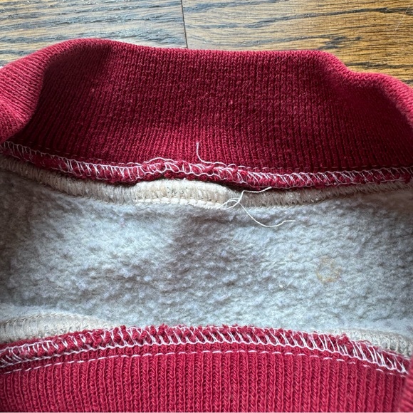 Embroidered Taupe Gray Sweatshirt with Rabbit Cardinal and Trees Design - Picture 5 of 6